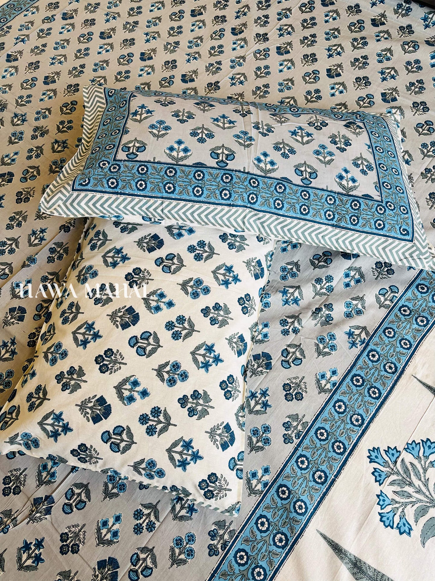 Rajputana Collection - King Cotton Bedsheet with Pillow Covers (90 x 108 inches)