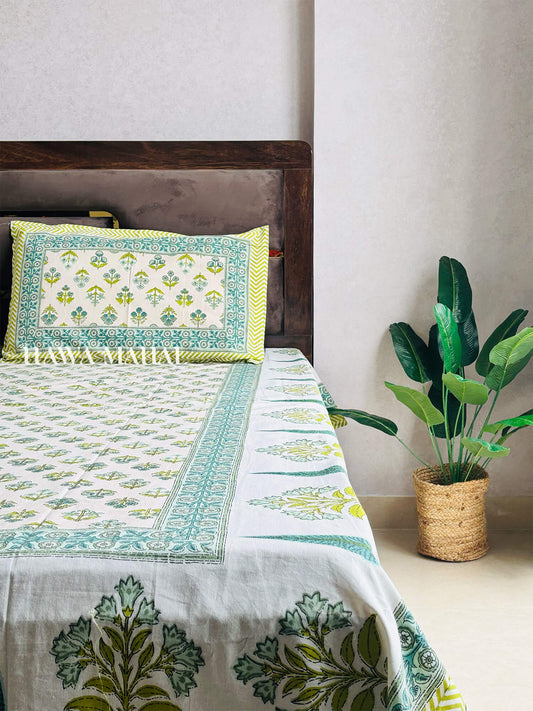 Rajputana Collection - King Cotton Bedsheet with Pillow Covers (90 x 108 inches)