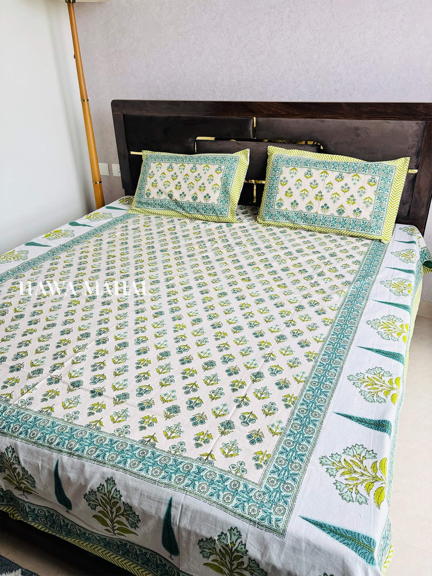 Rajputana Collection - King Cotton Bedsheet with Pillow Covers (90 x 108 inches)
