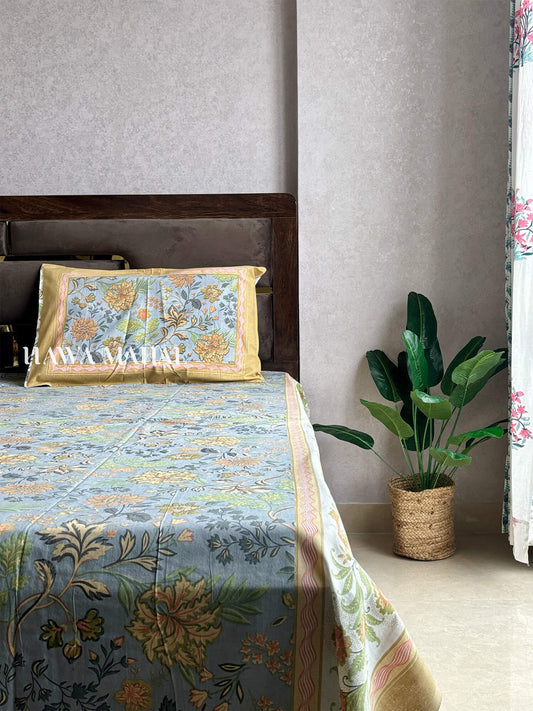 Rajputana Collection - King Cotton Bedsheet with Pillow Covers (90 x 108 inches)