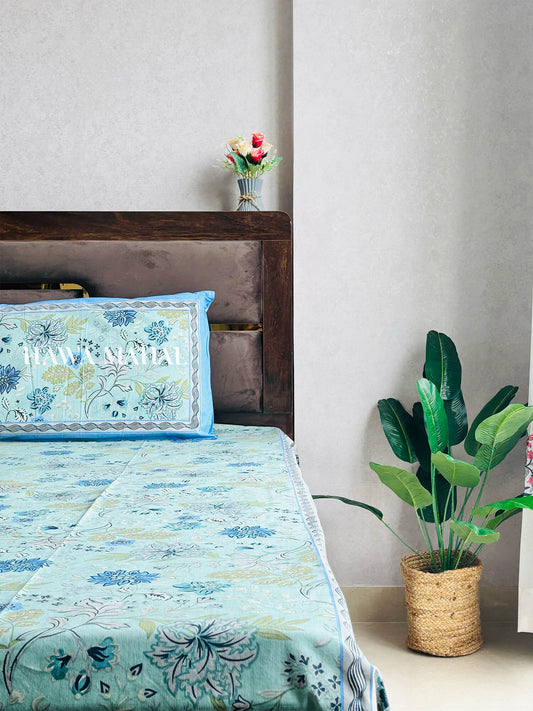 Rajputana Collection - King Cotton Bedsheet with Pillow Covers (90 x 108 inches)