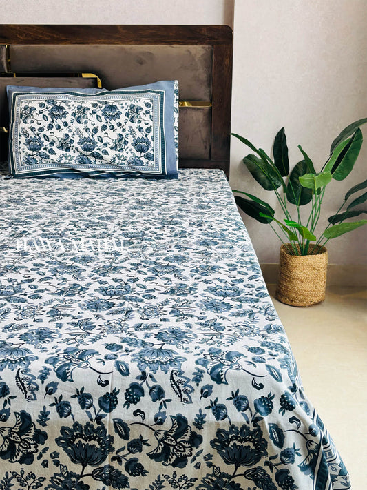 Rajputana Collection - Super King Cotton Bedsheet with Pillow Covers (108 x 108 inches)