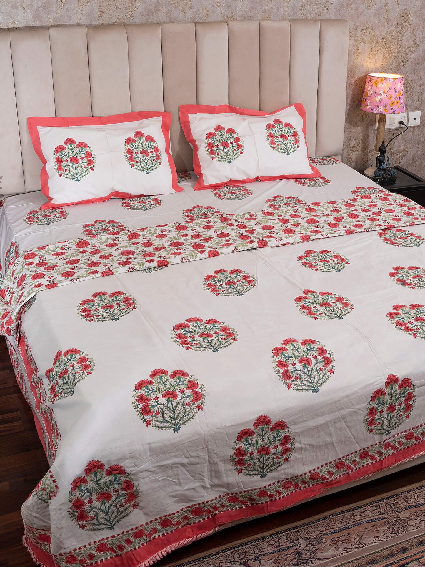 Kishan Bagh Collection - Hand Block Printed Muslin Dohar – Double (90 x 108 inch)