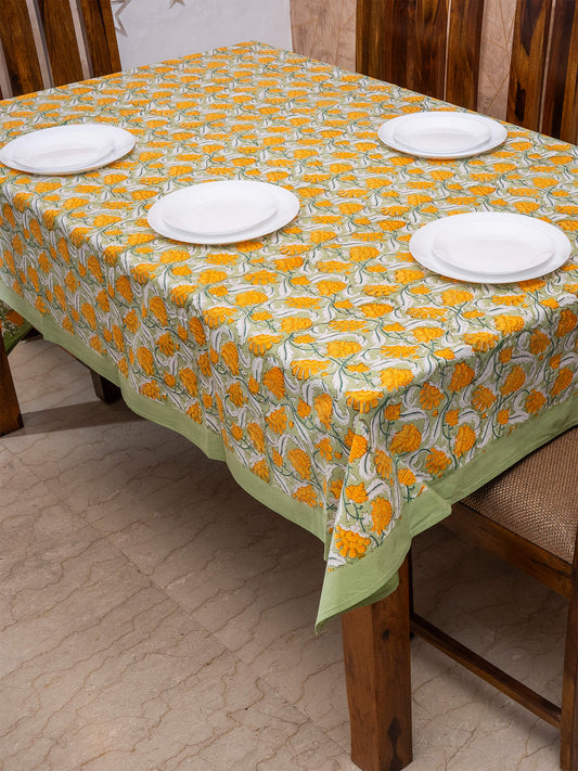 Hand Block Printed Canvas Table Cover – 60x90 inches