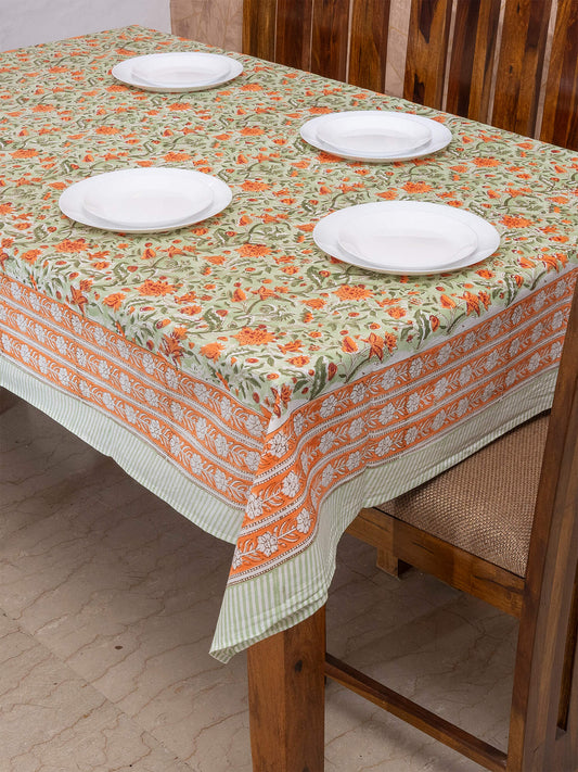 Hand Block Printed Canvas Table Cover – 60x90 inches