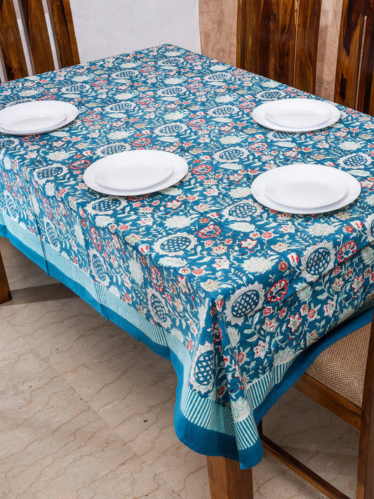 Hand Block Printed Canvas Table Cover – 60x90 inches