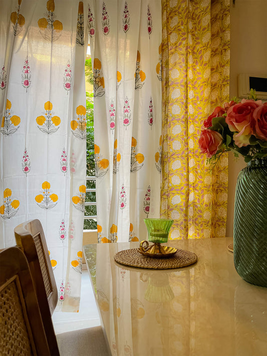 Noor Bagh Collection Block Print Curtain
