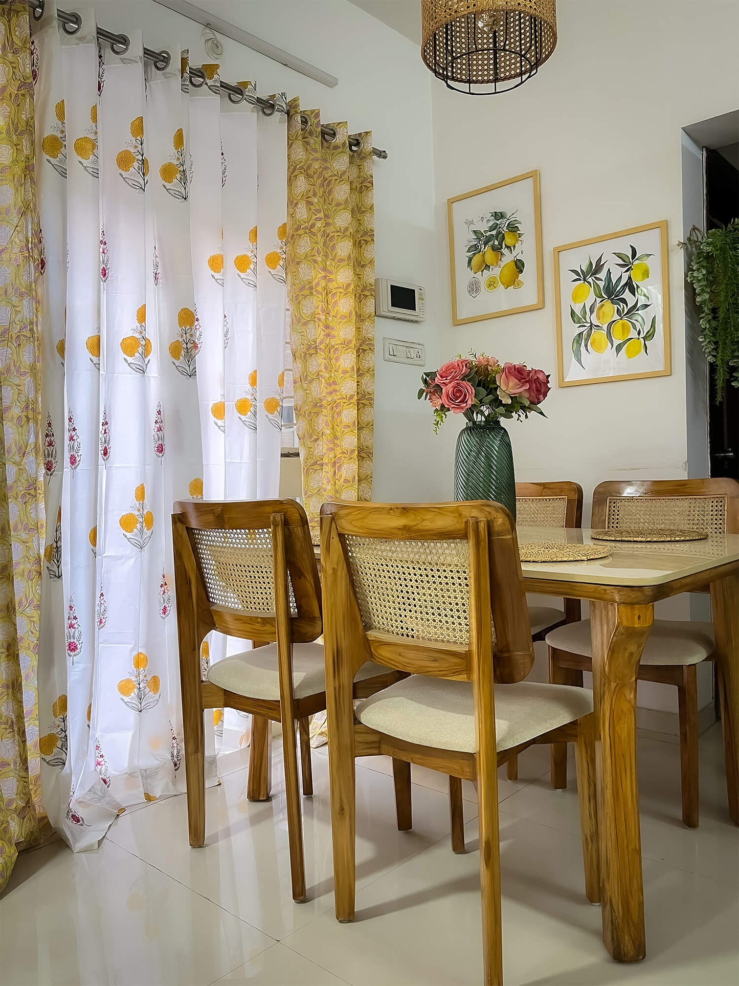 Noor Bagh Collection Block Print Curtain