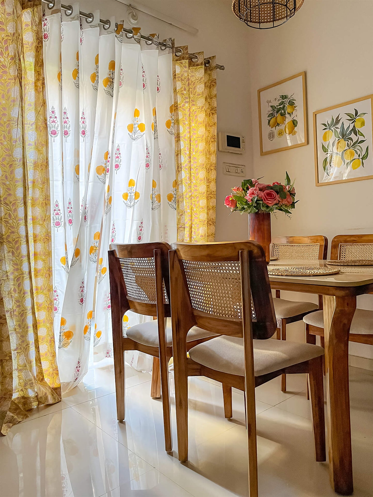 Noor Bagh Collection Block Print Curtain